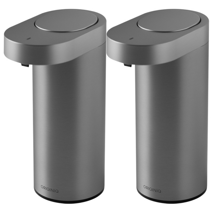 오리지니크 무선 스텐 자동 디스펜서 270ml X2개세트  세제 공병 생활방수, 실버, 2개