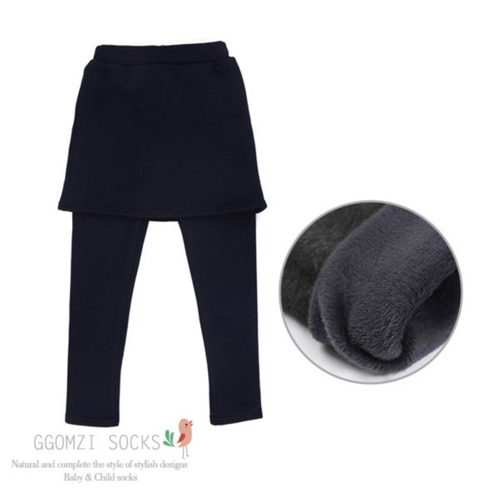 [꼼지] 아동용 주니어 밍크퍼 치마레깅스 100474