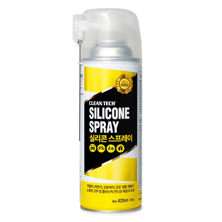 크린텍 간편하게 뿌리는 실리콘 스프레이, 420ml, 1개 크린텍 간편하게 뿌리는 실리콘 스프레이, 420ml, 1개
