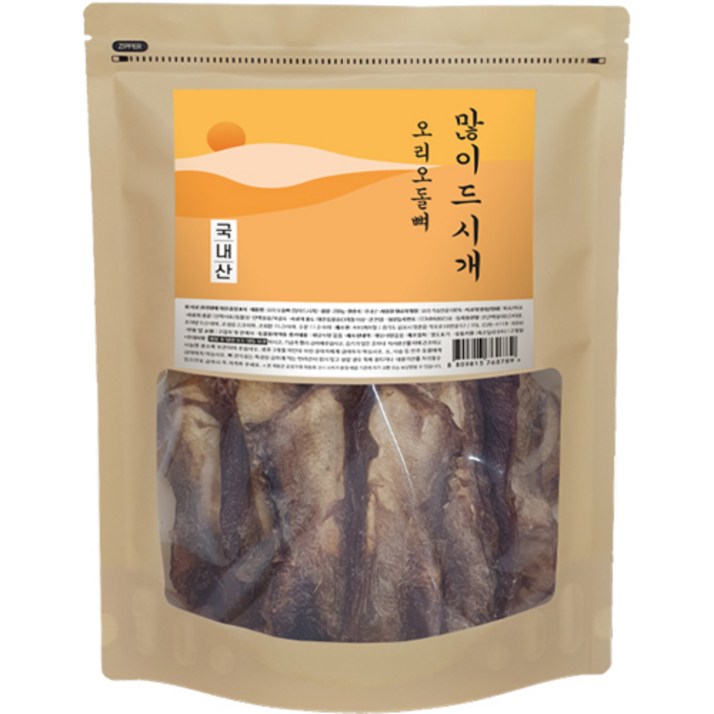 많이드시개 강아지 대용량 수제간식, 오리오돌뼈, 200g, 1개 많이드시개 강아지 대용량 수제간식, 오리오돌뼈, 200g, 1개