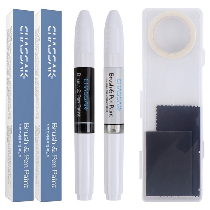 차싹 기아 순정형 자동차 붓펜 페인트 컬러 + 투명 + 전용키트