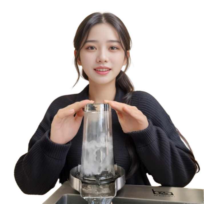 베아티투도 자동 고압 컵 세척기 스테인리스 드릴커터 세트, 실버, 1개