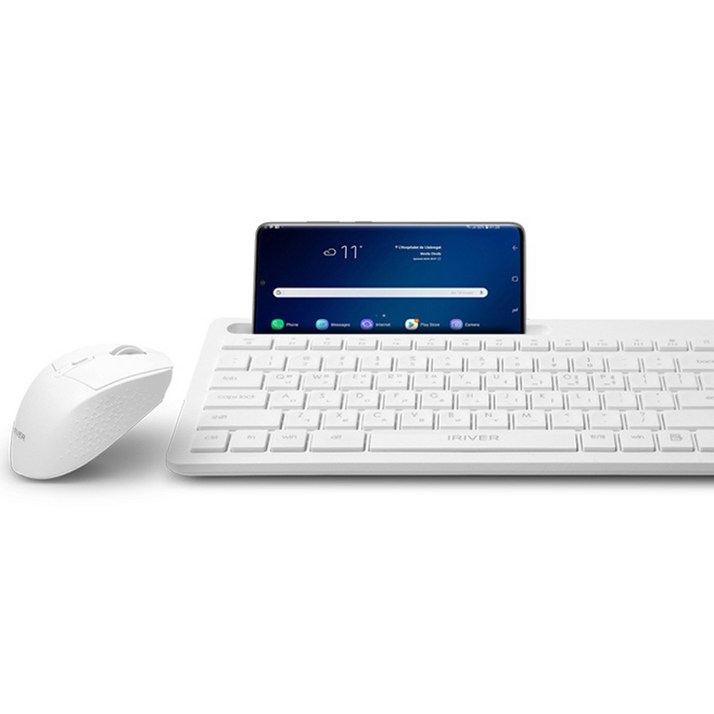 아이리버 2.4GHz 블루투스 무소음 키보드 마우스 세트, EQwearMVS7000, 화이트, 일반형 아이리버 2.4GHz 블루투스 무소음 키보드 마우스 세트, EQwearMVS7000, 화이트, 일반형