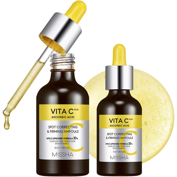 미샤 비타씨플러스 잡티씨 탄력앰플 20ml  15ml