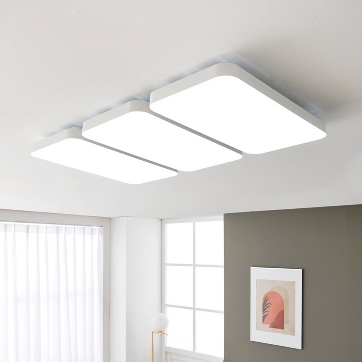 케이시조명 LED 오스람 180W조명 교체 플리커프리 거실 천장 전등, 화이트