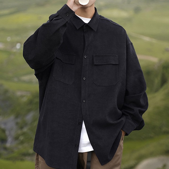 남성용 DM 시티보이 캐주얼 셔츠 자켓