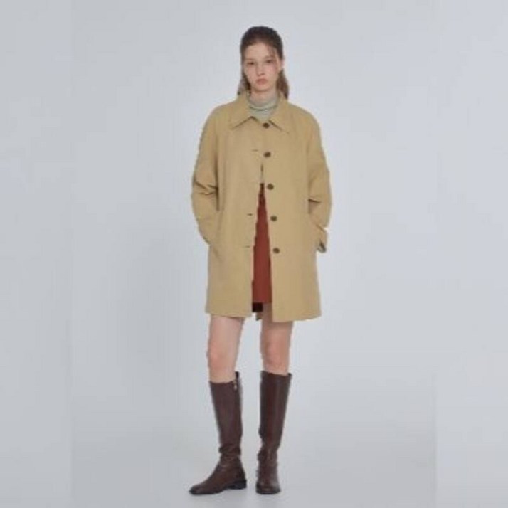 [백화점 정품] 잇미샤 벨티드 레글런 하프 트렌치코트 ITP9WBY700