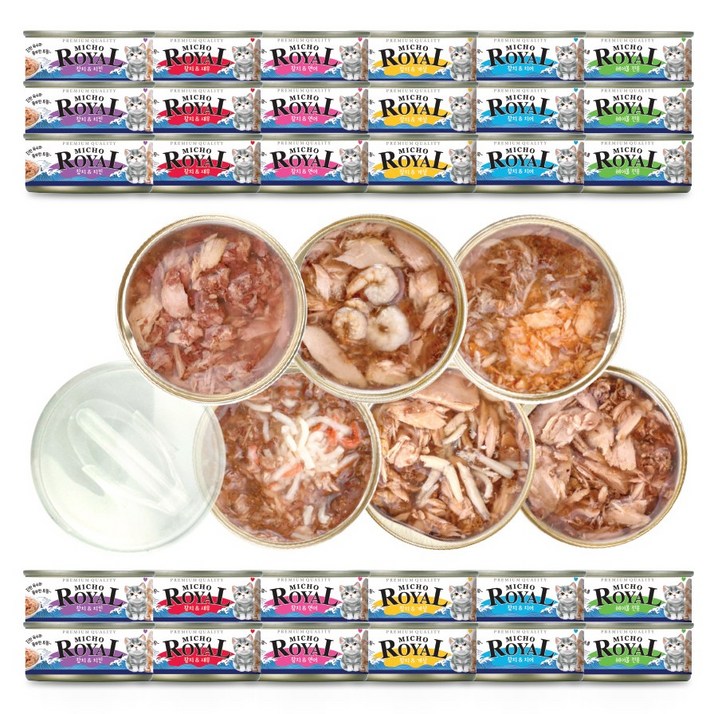 프리미엄 로얄 미쵸 콤보 85g x 30개입 고양이 캔 간식, 85g, 30개, 미쵸 콤보