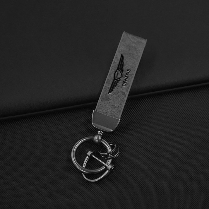 가죽 고리 GV90 G70 GV70 열쇠 금속 1PC GV80 G80 체인 자동차 GV60 액세서리 ESSENTIA GENESIS 스타일링 G90