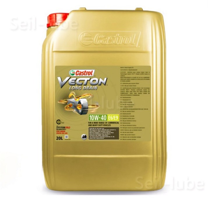 캐스트롤 벡톤 롱드레인 10W40 20L CJ4 100합성 장수명 디젤엔진오일 E6 M3477 VDS4.5 Low Saps 금색 백톤
