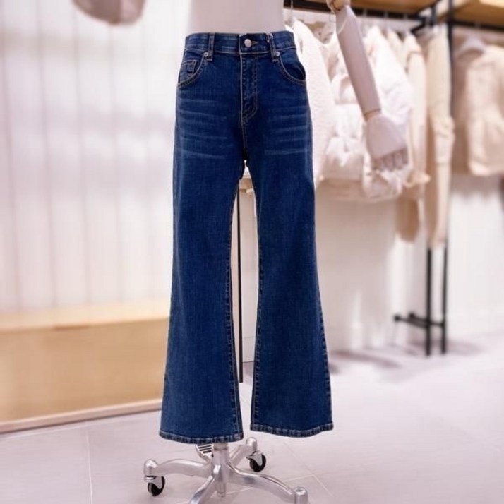 SK1DPF454_진청 세미 부츠컷 데님팬츠