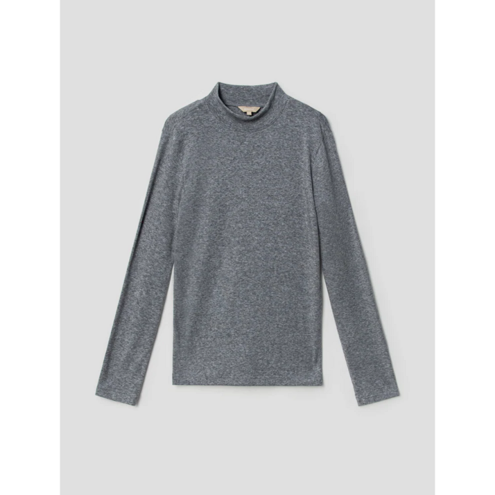 [BEANPOLE] 빈폴 레이디스  [Essential] 그레이 울 블렌드 하프넥 티셔츠 (BF1941C013)