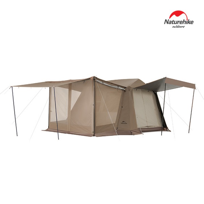 네이처하이크 빌리지 6.0 퀵오픈 텐트 플래그쉽 에디션 자동 원터치 리빙쉘 쉘터, 브라운