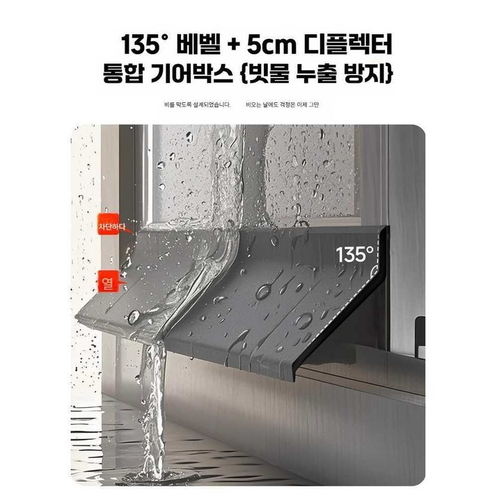 FULY 1+1 샷시 빗물받이 비가림막 빗물막이 빗물차단 창문빗물받이 창문레일 비막이