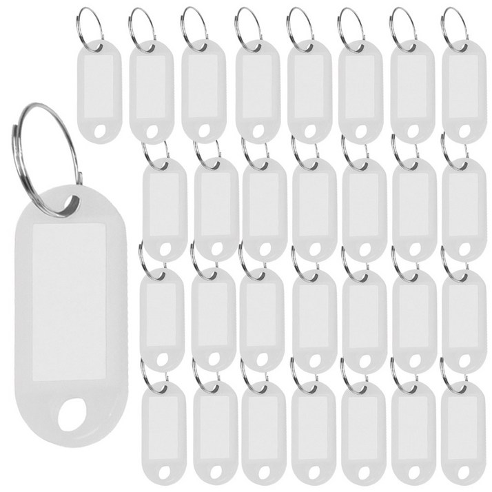 30개 묶음 키고리네임텍 1호 30p SET 열쇠 네임택 이름표 키홀더 열쇠연결 분실방지 정리정돈