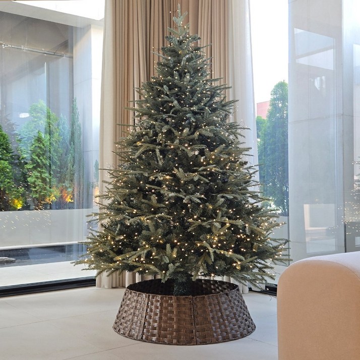 에버렐 그레이 컬러 크리스마스트리 도시적인 감성 PE 트리 페옹, 트리전구