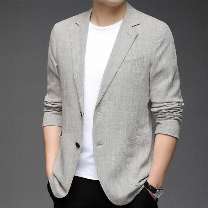 휠렉스 남성  면마 콤비 캐주얼 자켓 W23