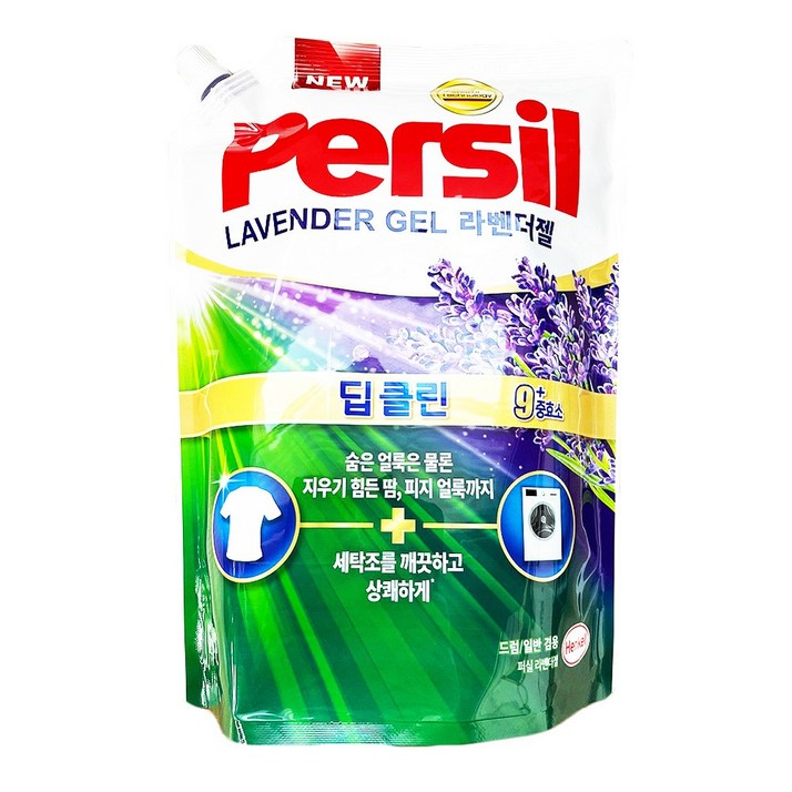 퍼실 딥클린 라벤더젤 9중효소 겸용 액상세제 리필