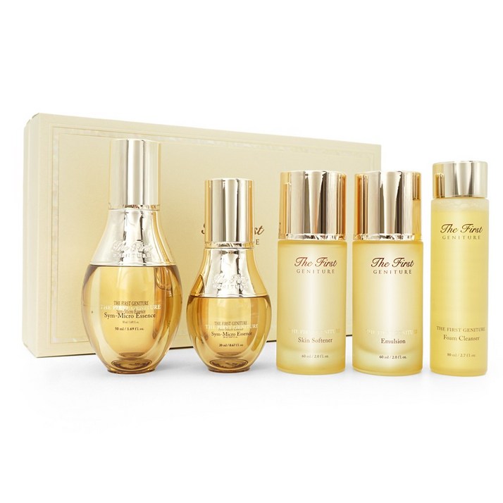 오휘 더 퍼스트 제너츄어 심마이크로 에센스 50ml + 20ml 세트 24년 4월 기획 스킨소프너 에멀전 폼