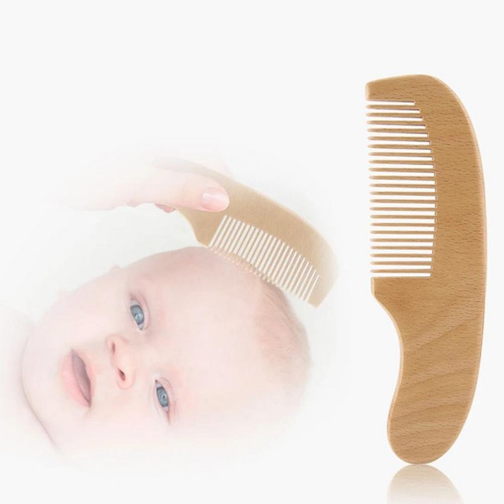 마사지 빗 헤어 울 우드 마사지기 스칼프 브러시