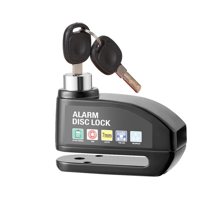 자전거/오토바이/전기 스쿠터 브레이크 잠금장치, 도난 방지 오토바이 잠금 장치, 1개, 블랙