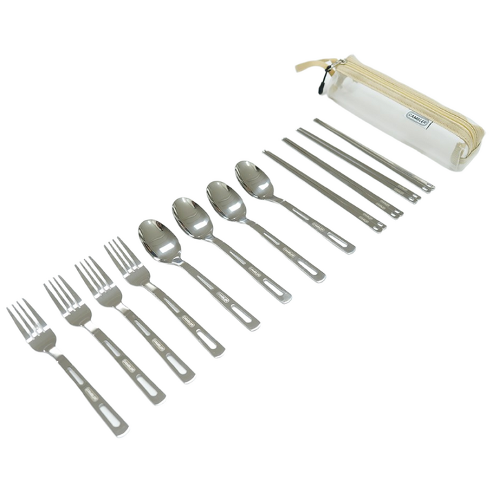 캠블러 올스텐 캠핑 수저 세트 커트러리, 1개, 4인용올스텐커트러리세트