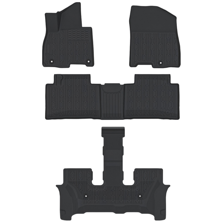 오토셀러 현대 디올뉴 팰리세이드 LX3 1+2+3열 3D바닥매트 트렁크매트 TPE 입체 포집 (2025년~), 1+2+3열 카매트 하이브리드 7인승*25년~