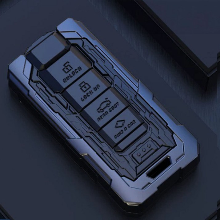 크로니클 BMW호환 탱크라인 메탈 스마트키 키케이스 A타입, 녹턴 그레이, CROTANKBMAG