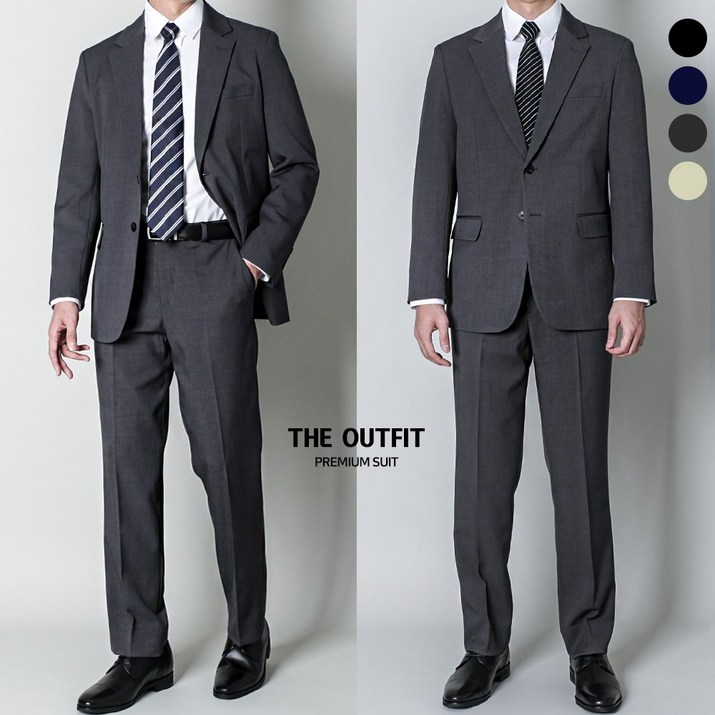 디아웃핏 남성 정장세트 사계절 캐주얼 기본 수트 면접 결혼식S4XL