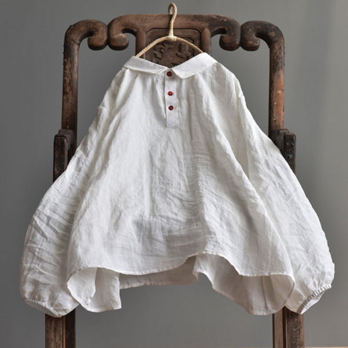 봄 여름 루즈핏 린넨블라우스 린넨셔츠 40 50대여성의류 미시옷 엄마옷
