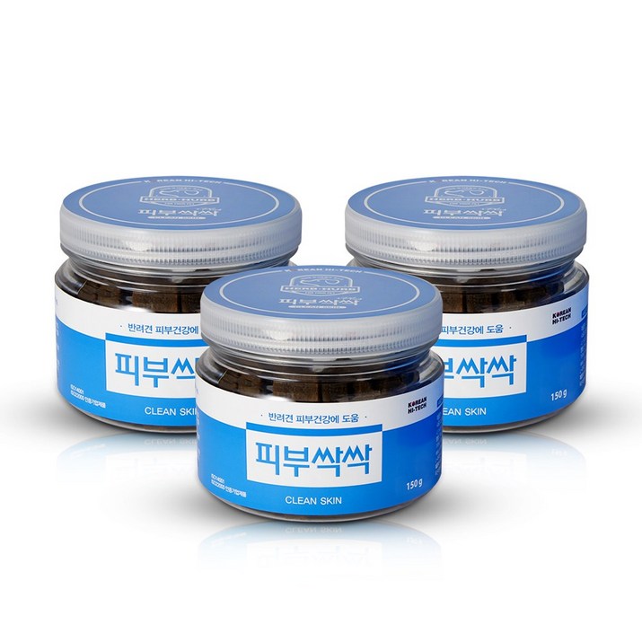 피메푸바이오 닥터허비 피부싹싹 피부영양제 강아지피부건강 강아지알러지, 피부피모, 150g, 3개