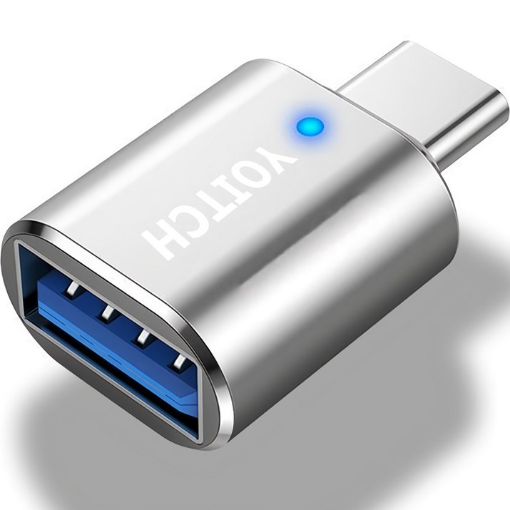 요이치 USB 3.0 A타입 to C타입 플로우 C2 OTG 변환 젠더, 실버, 1개 요이치 USB 3.0 A타입 to C타입 플로우 C2 OTG 변환 젠더, 실버, 1개