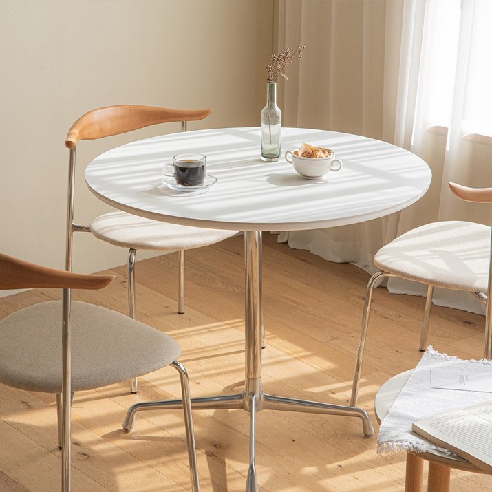 아르네 포세린 세라믹 원형 식탁 테이블 900, 옵션900Size  원형