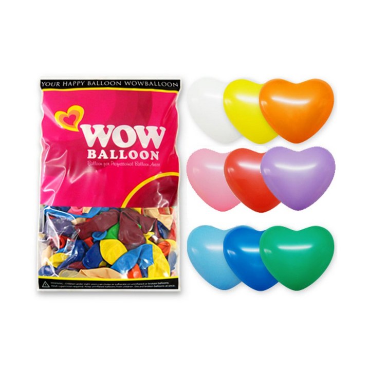 와우파티코리아 하트 풍선