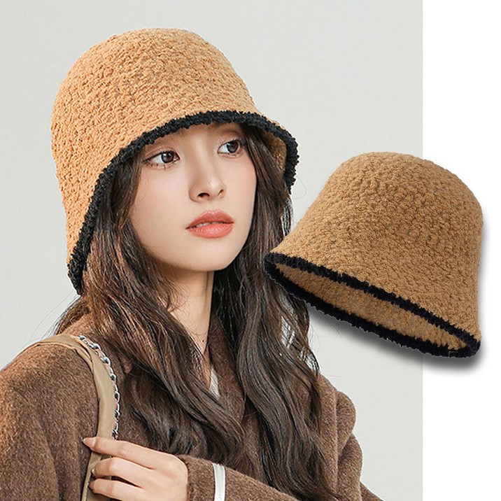 오샤레 여성 겨울 모자 양털 방한 버킷햇 벙거지 7715043500