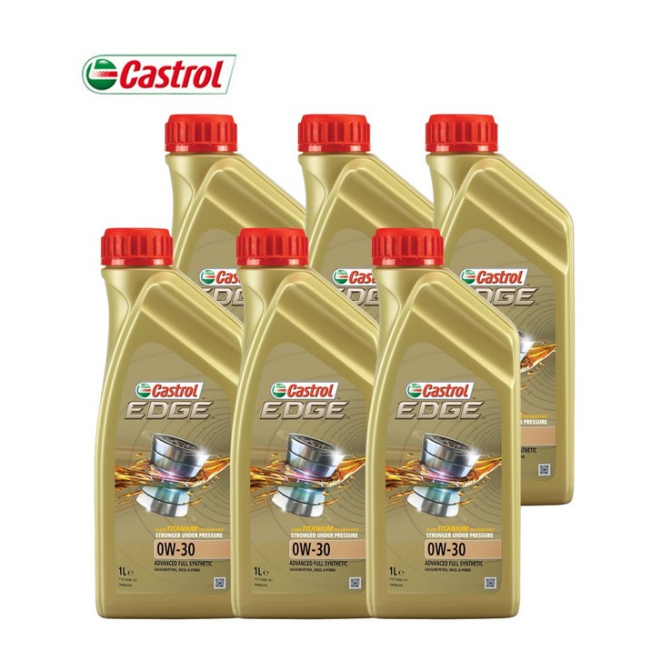 벨기에 정품 캐스트롤 엣지 EDGE 0W30 티타늄 1L X 6개 Castrol 합성엔진오일