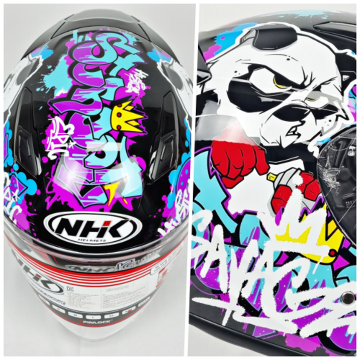 NHK S1 뮤랄 블랙 토스카 판다 오토바이헬멧 오픈페이스 바이크 스쿠터 하이바