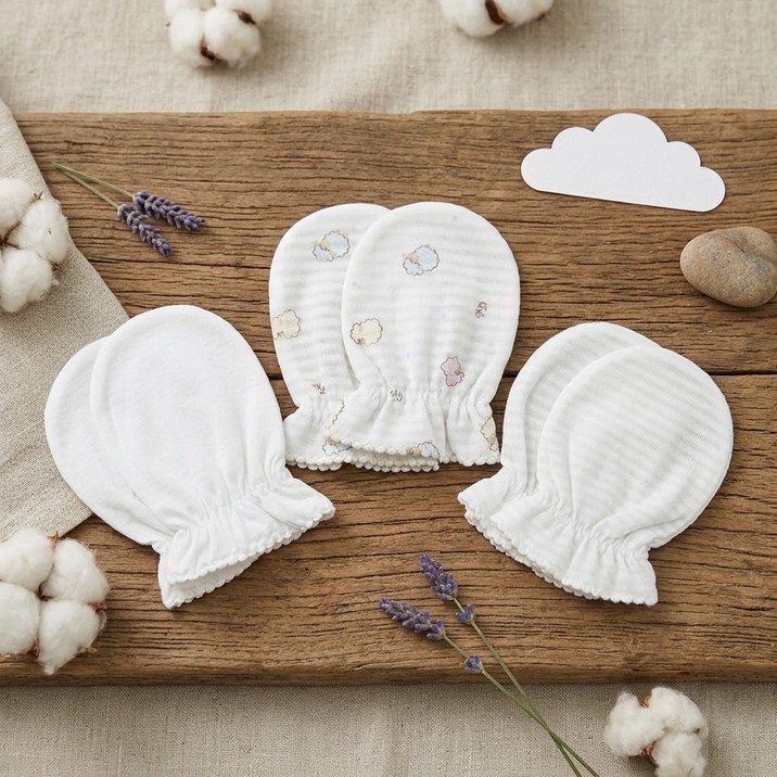 HIPZOO 오가닉 여름 자가드 손싸개 3종 세트