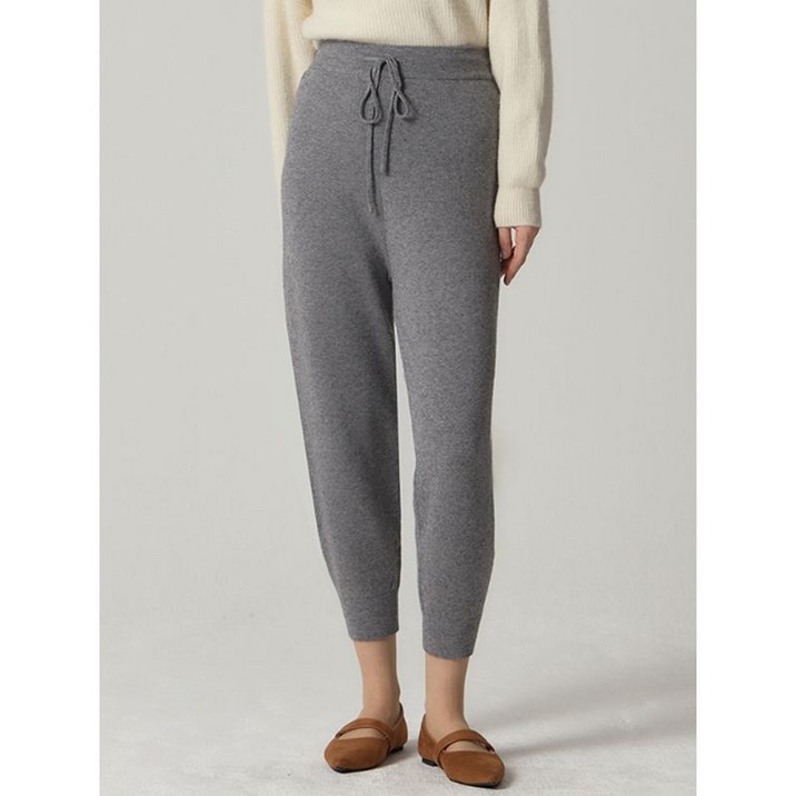 오조크 니트 배기핏 조거팬츠 택가격 70000원