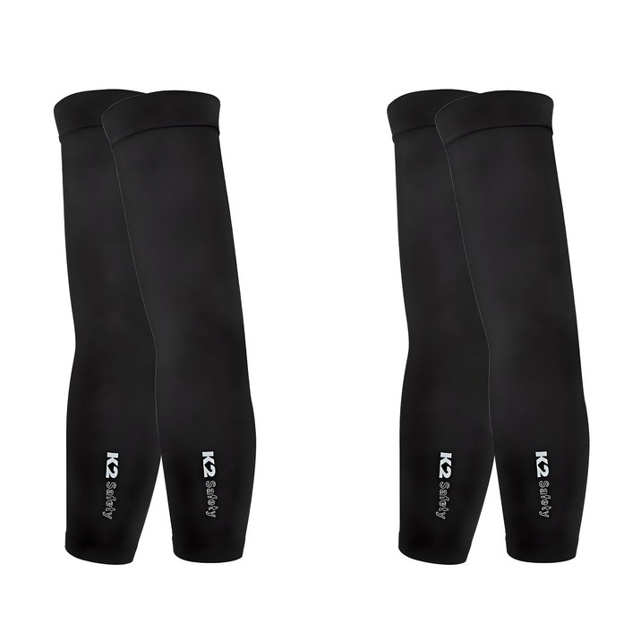 케이투세이프티 심리스 쿨토시 2P, 블랙, 2세트