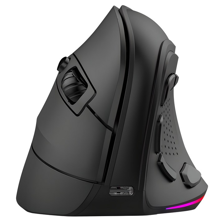 아이노트 LED 충전식 9버튼 무선 블루투스 버티컬 마우스 VM530RB