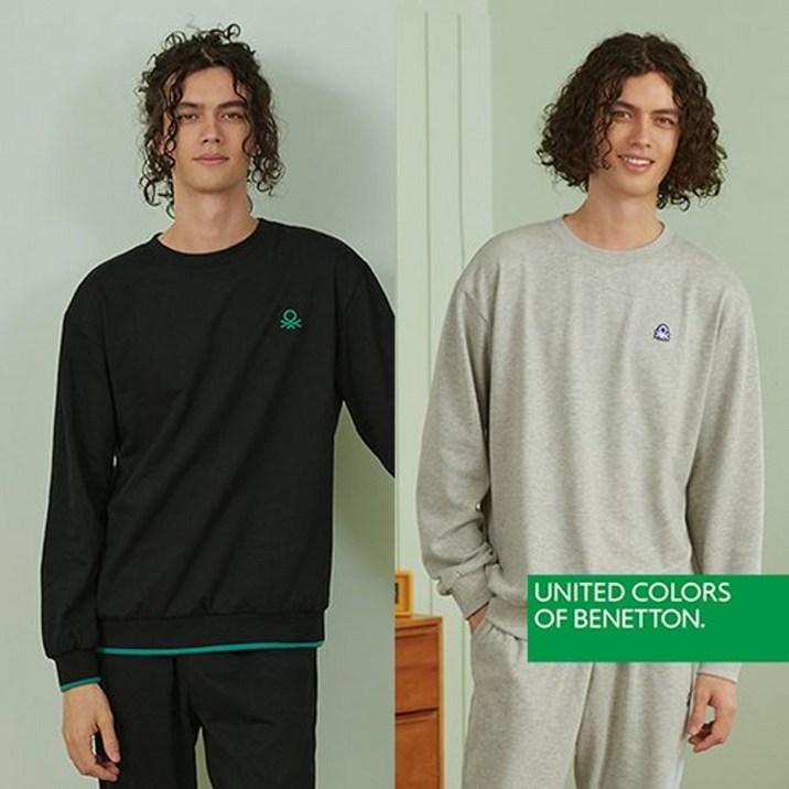 베네통 단품BENETTON 프리미엄 피치 코튼 남성 맨투맨1종 베네통 단품BENETTON 프리미엄 피치 코튼 남성 맨투맨1종