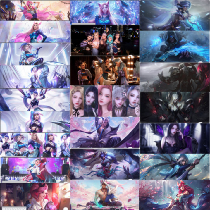 LOL 롤 게이밍 장패드 KDA 아리 카이사 아칼리 세라핀 야스오 요네 외 22종, 1개