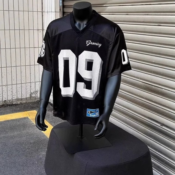 커넥트홈 남여공용 오버핏 럭비 반팔 메쉬 짐웨어 머슬핏 티셔츠