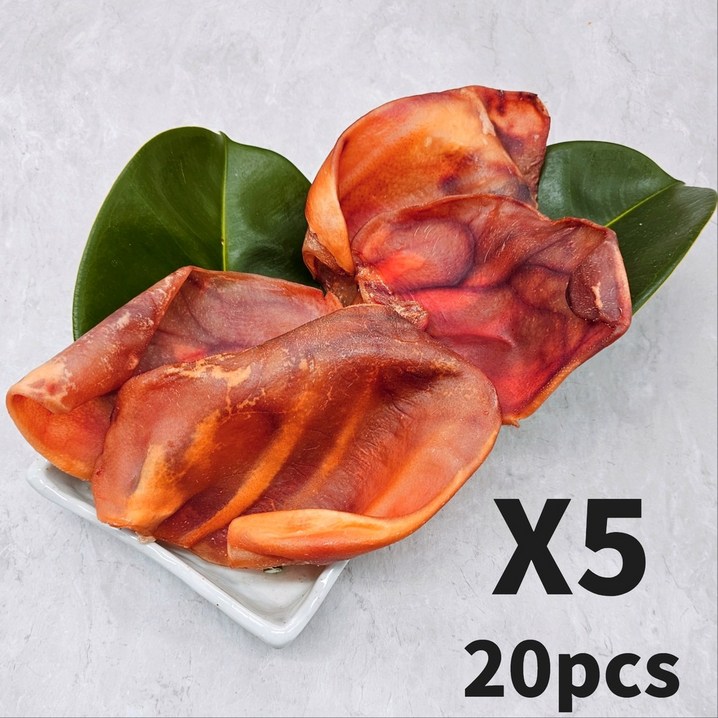 대형견 돼지통귀 국내산 수제간식 20P, 4개, 200g