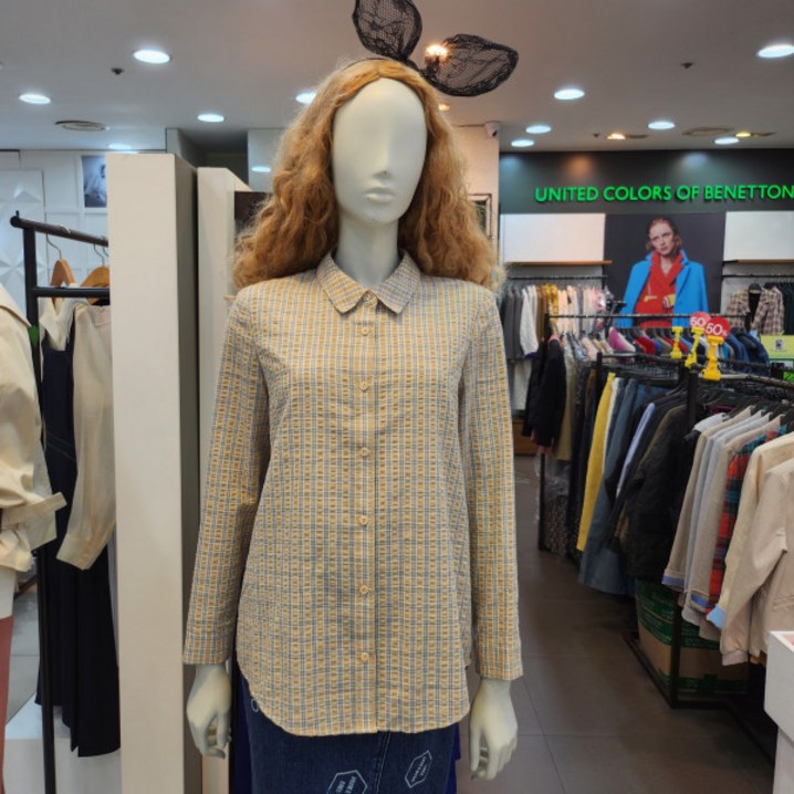 베네통 체크남방BABL93231 베네통 체크남방BABL93231