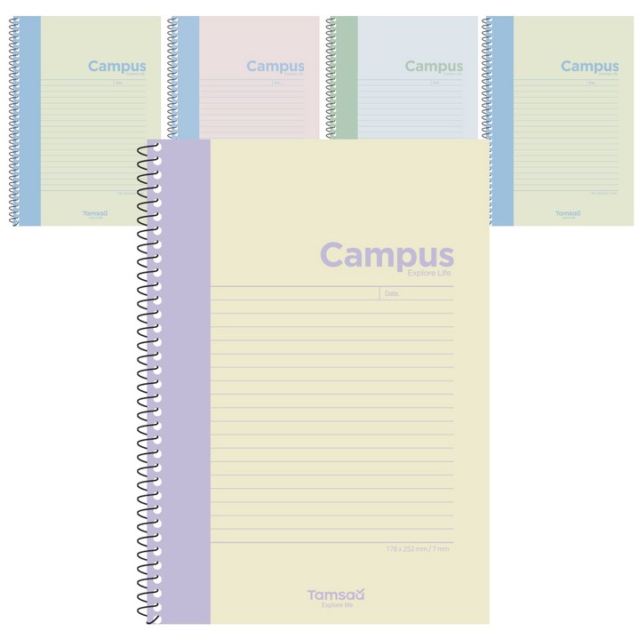 탐사 파스텔 캠퍼스 스프링 노트