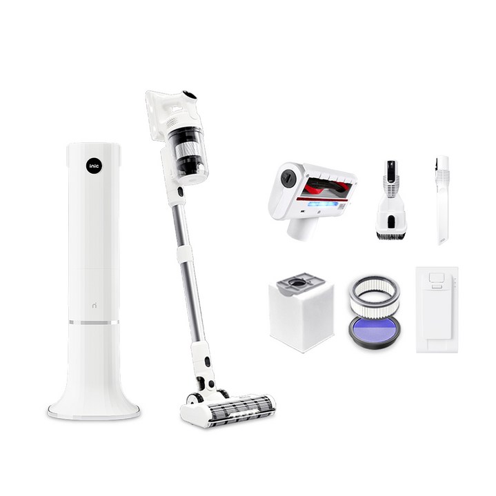 아이닉 차이슨 무선청소기 i30 아이타워 헤드브러시 침구 브러시 필터 2p 세트, 화이트, i30청소기