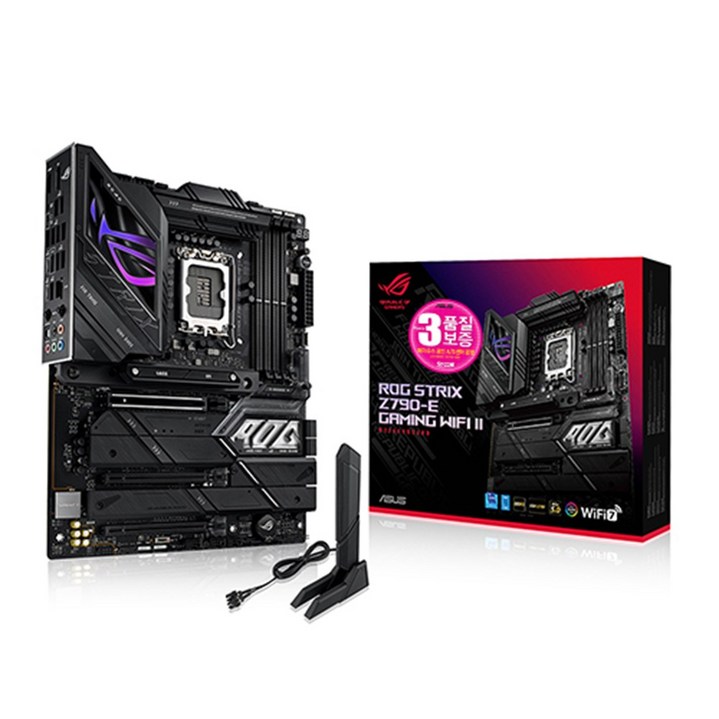 ASUS ROG STRIX Z790-E GAMING WIFI II STCOM 에이수스 컴퓨터 PC 게이밍 메인보드 인텔 13세대 랩터레이크 12세대 엘더레이크 CPU추천