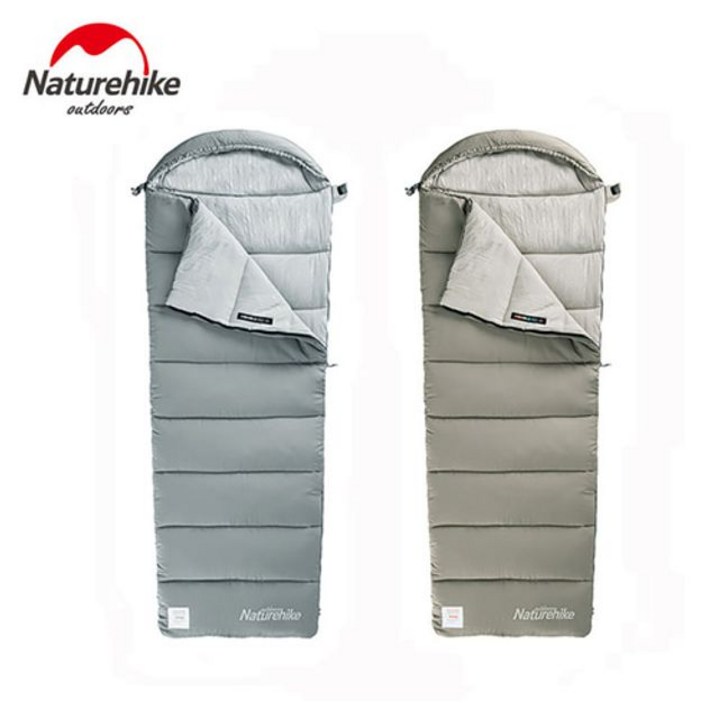 네이처하이크 동계 침낭 M400 차박 백패킹 경량 초경량, 그레이, 1개